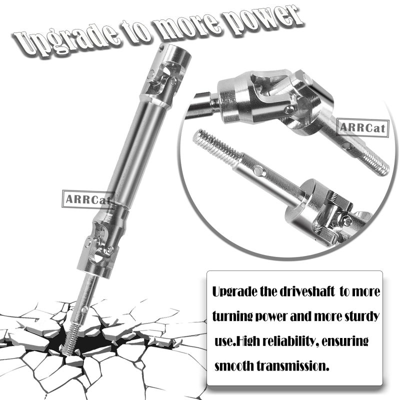 4 قطعة عمود محرك من الفولاذ المقاوم للصدأ CVD ترقيات جزء لـ 1/10 Stampede VXL 4X4 Rustler VXL 4X4 Slash VXL 4X4 Platinum Ultimate Hoss VXL 4X4 4WD ARRCat أمامي خلفي #45 عمود محرك مع أحمر سداسي - Image 4